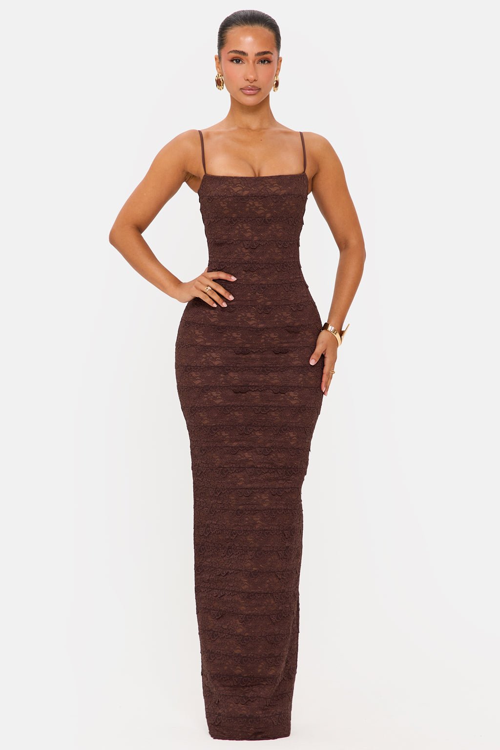 Desire Bandage Lace Maxi Dress – Lace Maxi Dress