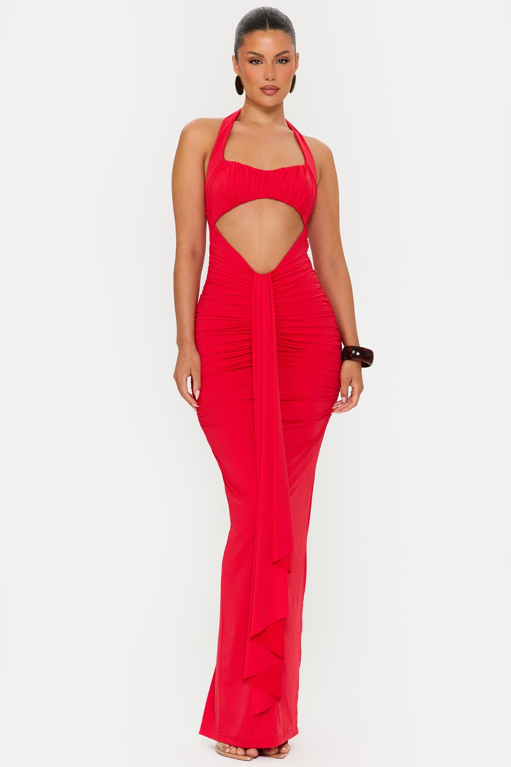 Hibiscus Red Maxi Dress – Summer Red Maxi Dress