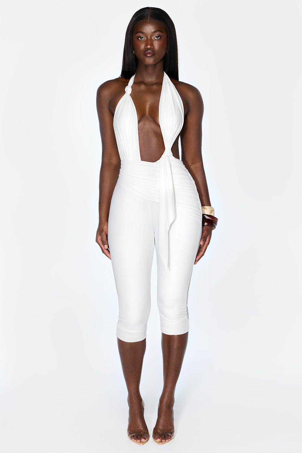 OPAL HALTERNECK CAPRI JUMPSUIT – Murci