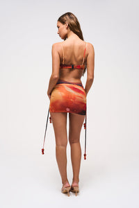 CUPPED BIKINI TOP IN CITRINE