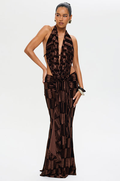 Amaya Maxi Skirt Drape Detail Maxi Skirt / US 8