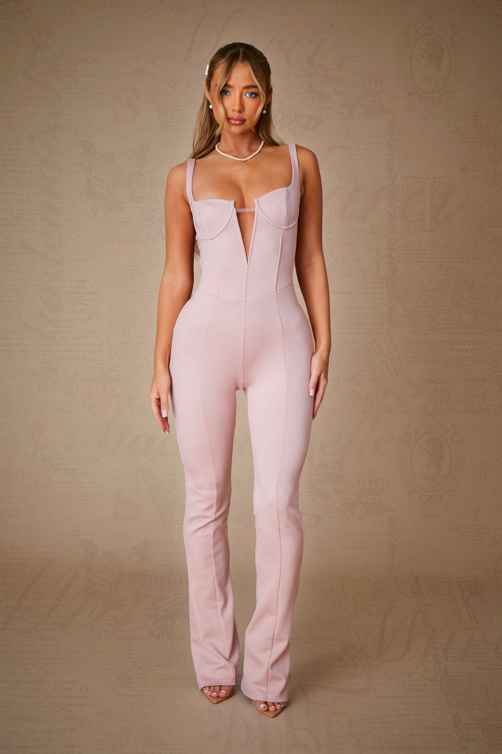 BODYCON JUMPSUIT IN BISOUS